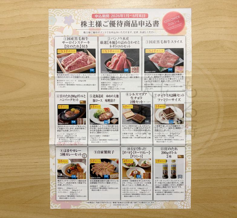 コロワイド　株主優待　お知らせ